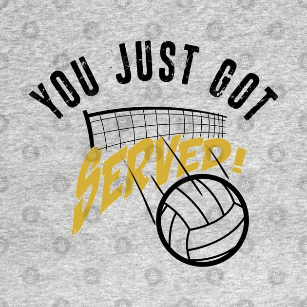 You Just Got Served Funny Volleyball Shirt by Melanificent1